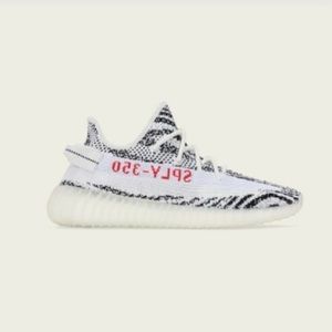 Yeezy Zebra Black White Sneakers